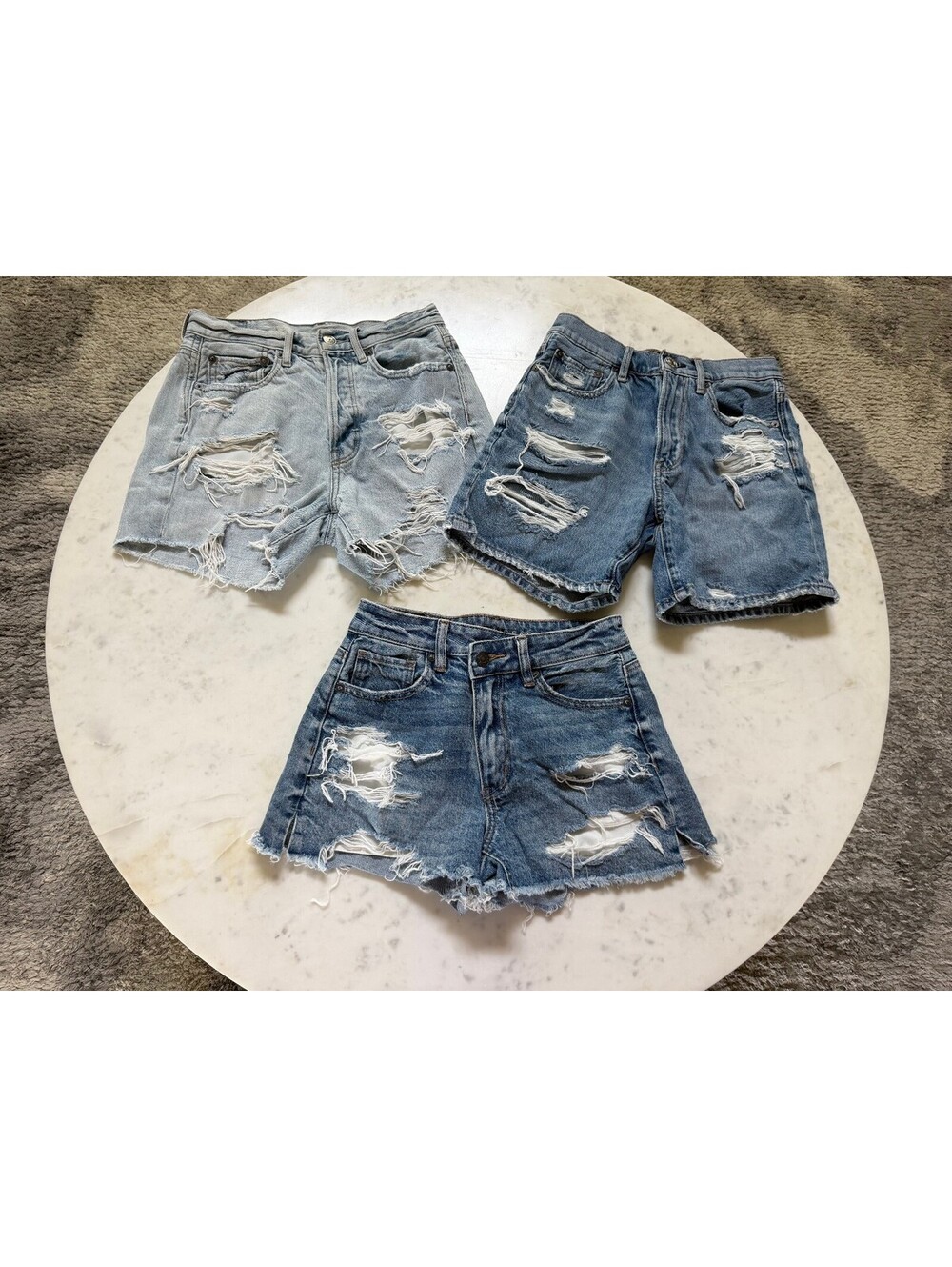 American Eagle Distressed Jean Short Bundle of 3 - 00